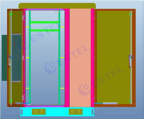 Подгонянная коробка электроники высоты ISO9001 1850mm погодостойкая