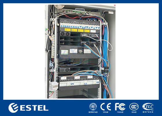 Гибридная телекоммуникационная система питания 48VDC 300A 40U Внешний телекоммуникационный шкаф с охлаждением