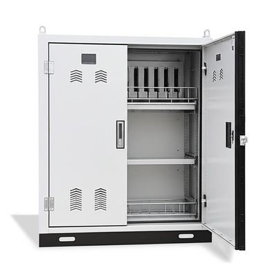 IP55 Level Outdoor Telecom Enclosure Equipped with Inner Hinge Front and Rear Doors